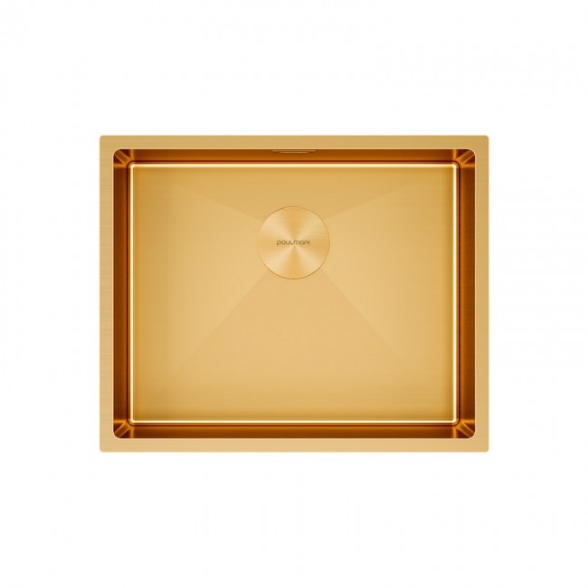 КУХОННАЯ МОЙКА PAULMARK NEXT 54 UNI БРАШИРОВАННОЕ ЗОЛОТО