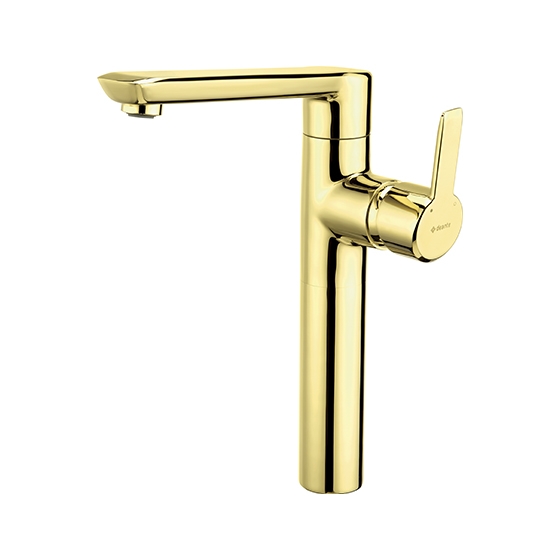Deante Arnika Gold Смеситель для раковины высокий, золото