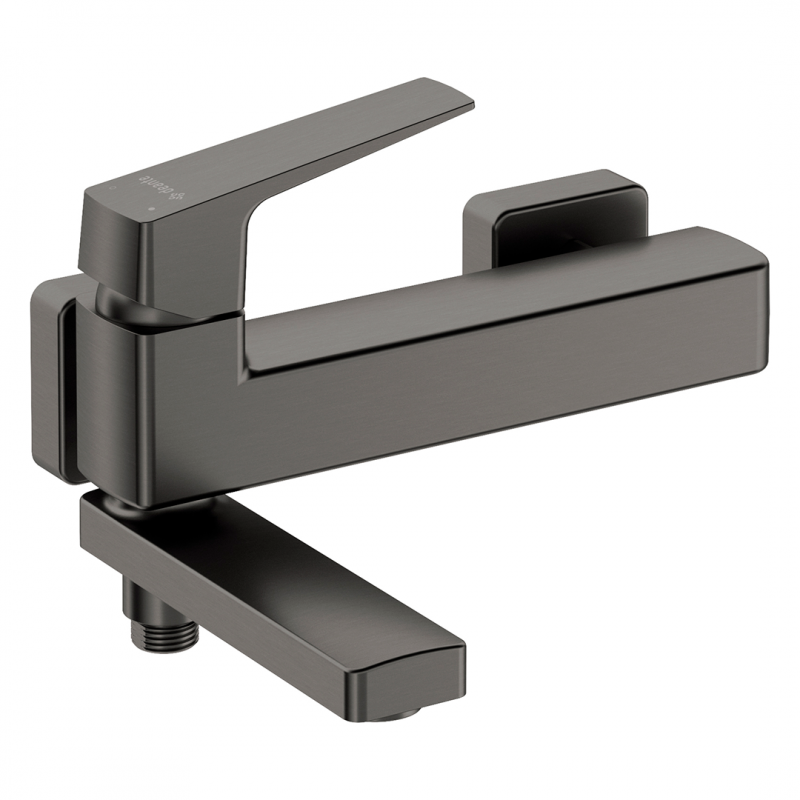 Deante Blur Смеситель для ванны со складным изливом, графит