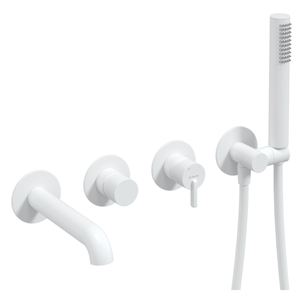 Deante Silia Bianco Система скрытого монтажа для ванной на 4 отверстия, белый