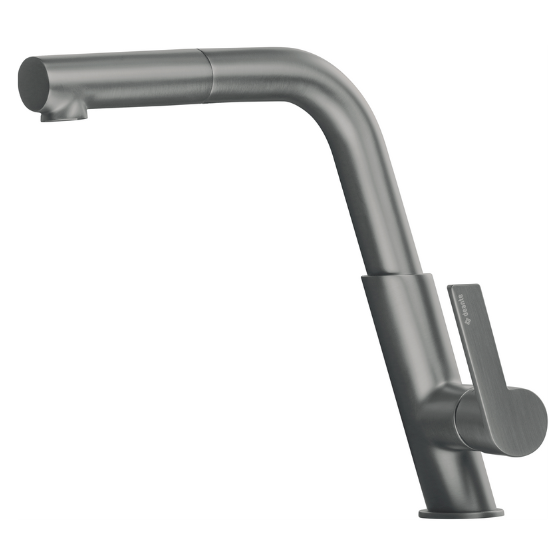 Deante Silia Смеситель для мойки с выдвижным изливом, графит