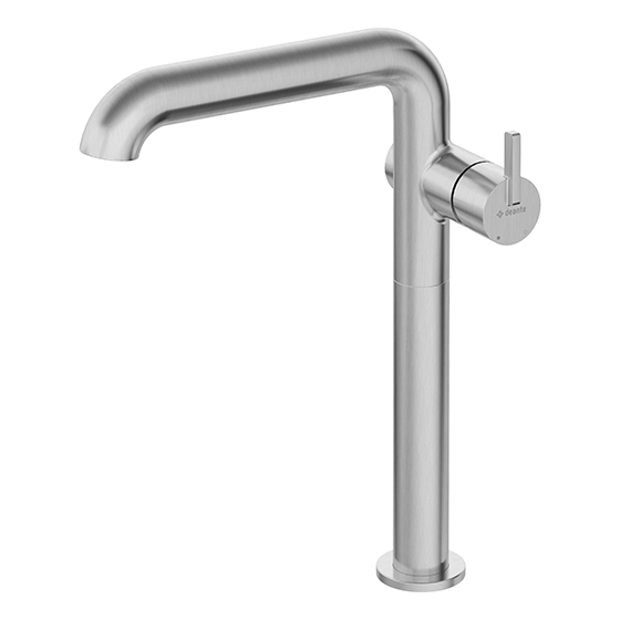 Deante Silia Смеситель для раковины высокий, матовая сталь