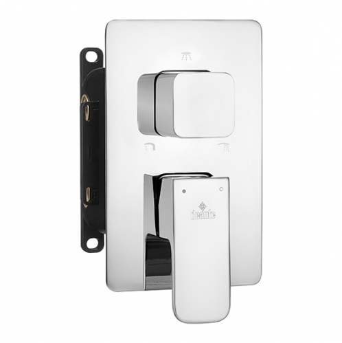 Душевая система скрытого монтажа со складным изливом для ванны Deante Azalia, (в компл.2 рычага), хром