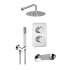 Deante Душевая система 3-х функциональная скрытого монтажа термостат, хром