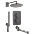 Deante Душевая система 3-х функциональная скрытого монтажа с термостатическим смесителем, графит