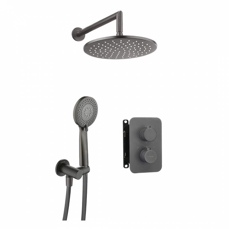 Deante Box Душевая система скрытого монтажа с кругл. термост. смесителем