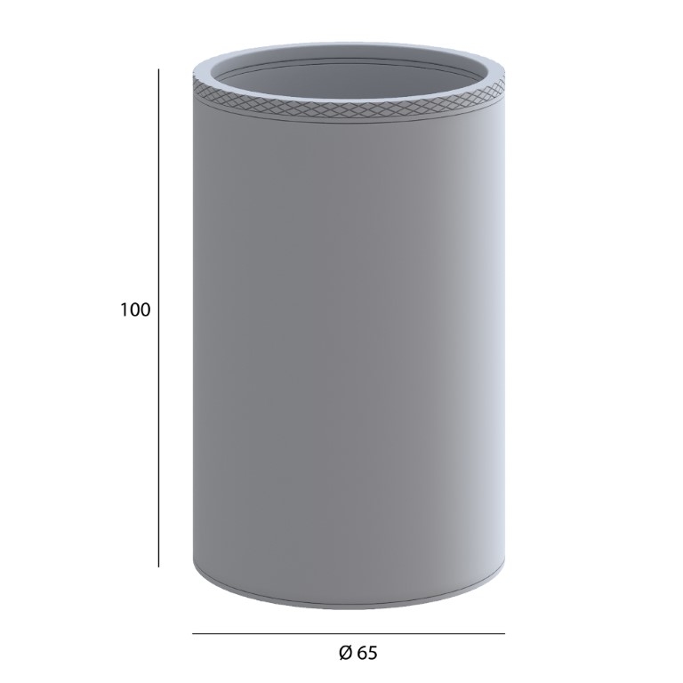 Наcтольный стакан Boheme  UNO COPPER BRUSHED