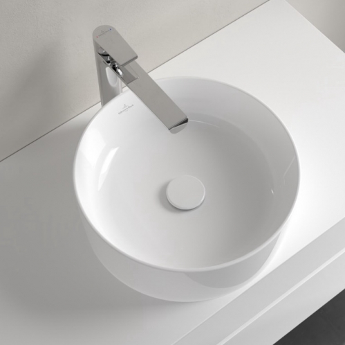 Умывальник накладной Villeroy&Boch Collaro  40*40*14,5 альпийский белый