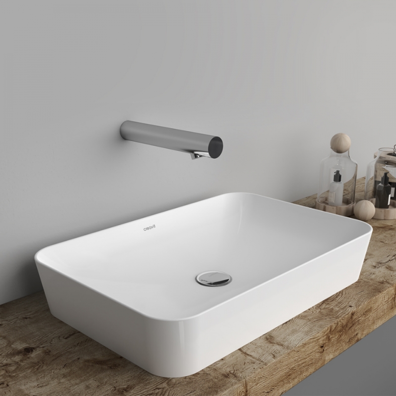 Умывальник Creavit Ultra прямоугольный на столешницу 40*60 см, белый