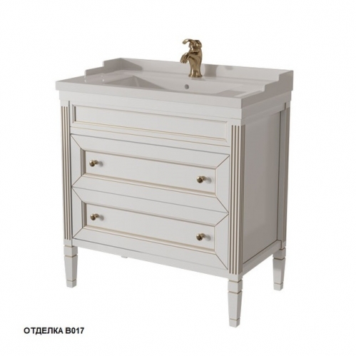Тумба с умывальником ALBION 80 с 2-мя ящиками (массив бука)