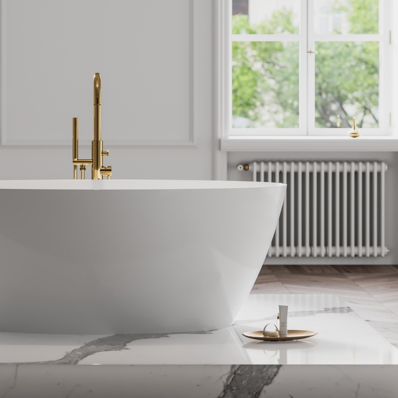 OMNIRES Y ОТДЕЛЬНОСТОЯЩИЙ СМЕСИТЕЛЬ ДЛЯ ВАННЫ, ЗОЛОТО