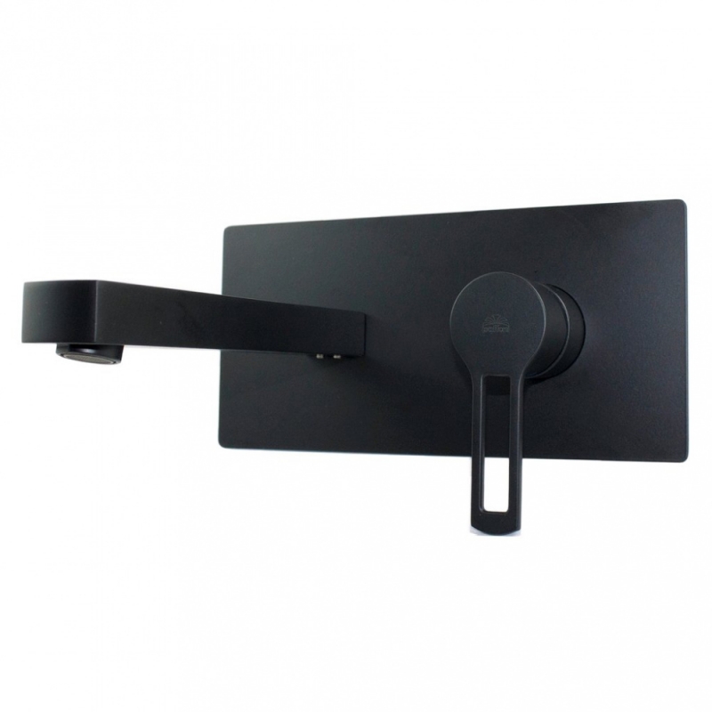 Смеситель для раковины Paffoni Ringo, излив 20 см, чёрный матовый