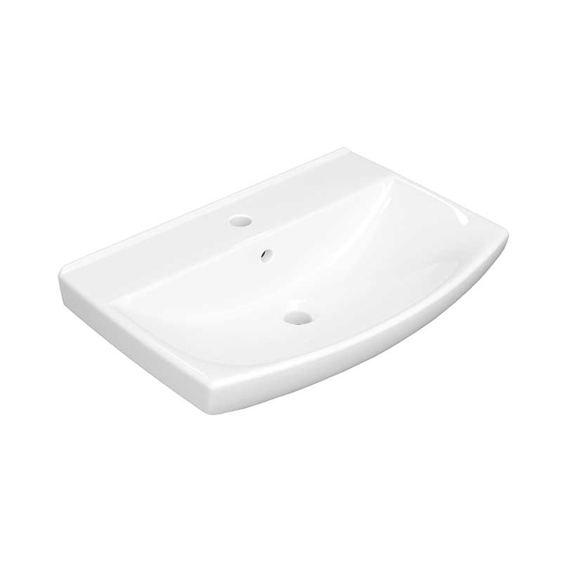 Тумба с умывальником Белюкс Клермонт Н 60-02, белый глянец