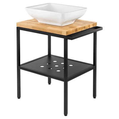 Умывальник Deante GARDENIA 490*390 мм на столешнице с напольной консолью 665*500 мм