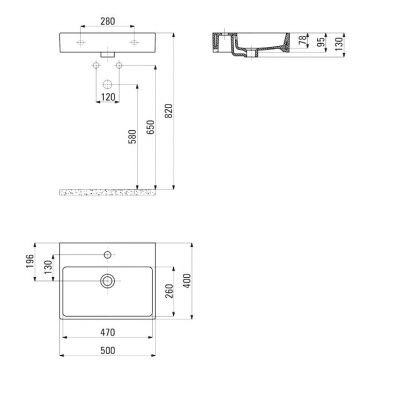 Умывальник накладной Deante TEMISTO