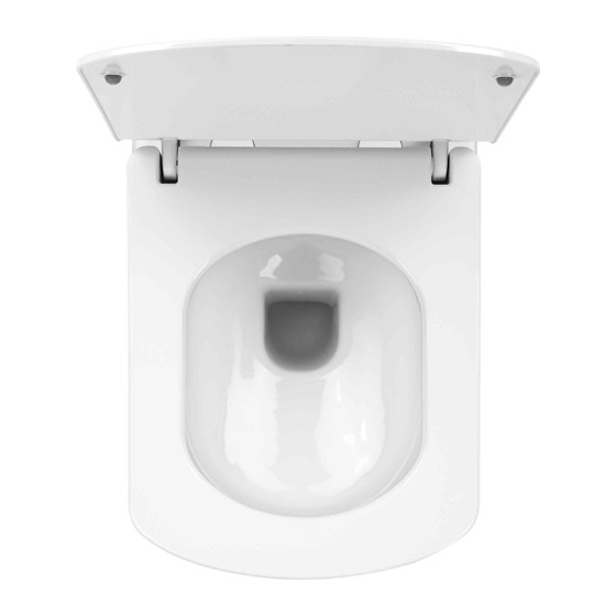 Deante Anemon Zero Унитаз 513*370 подвесной безободковый с крышкой, белый