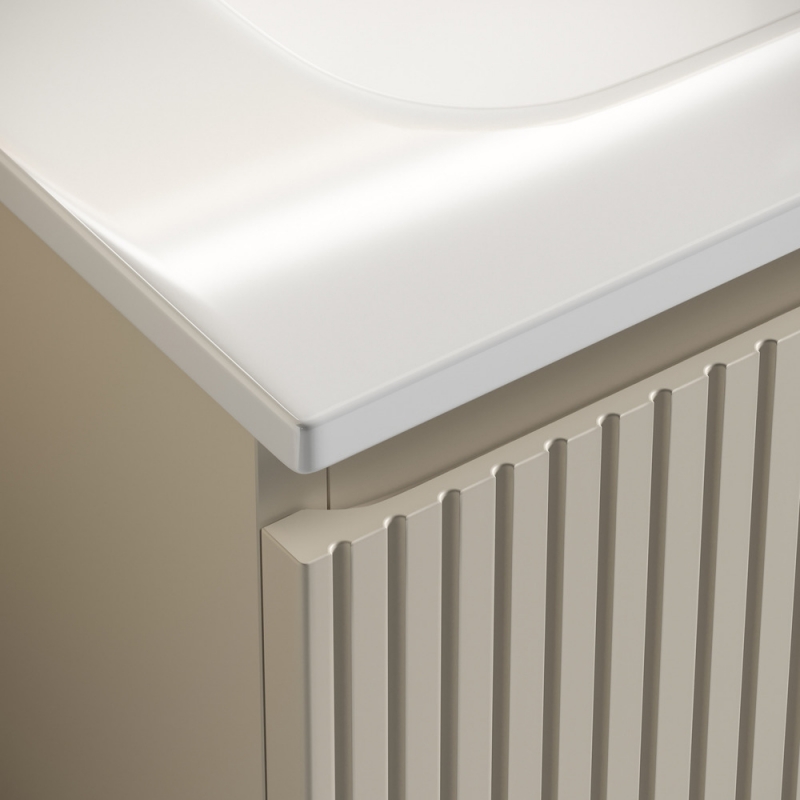 Тумба под раковину Sancos Snob 120 см подвесная, Beige Soft