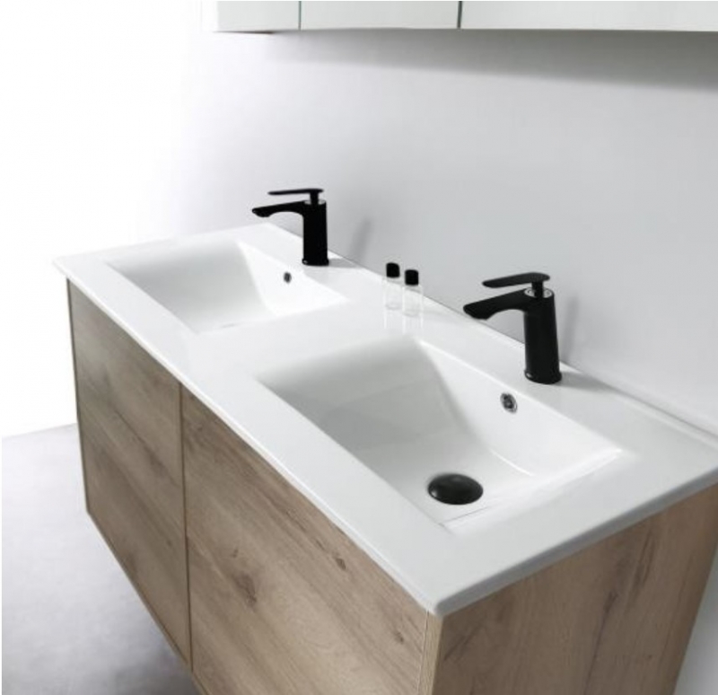 Умывальник CeramaLux 809-120 белый 120см