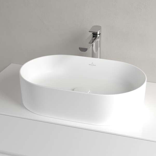 Умывальник накладной Villeroy&Boch Collaro 56x36 Stone White