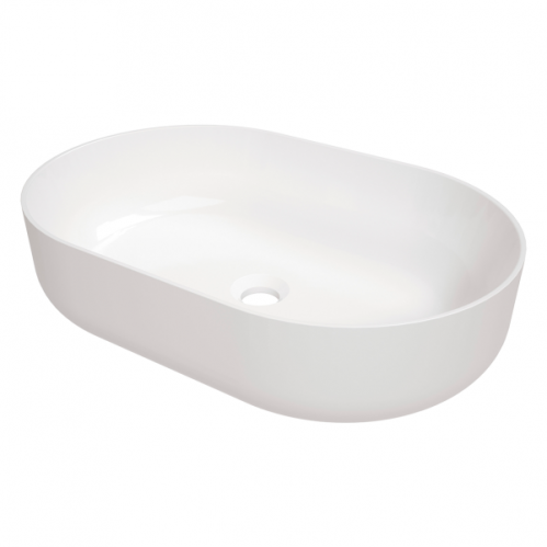 Deante Round Умывальник накладной, 580*380*140 мм, белый