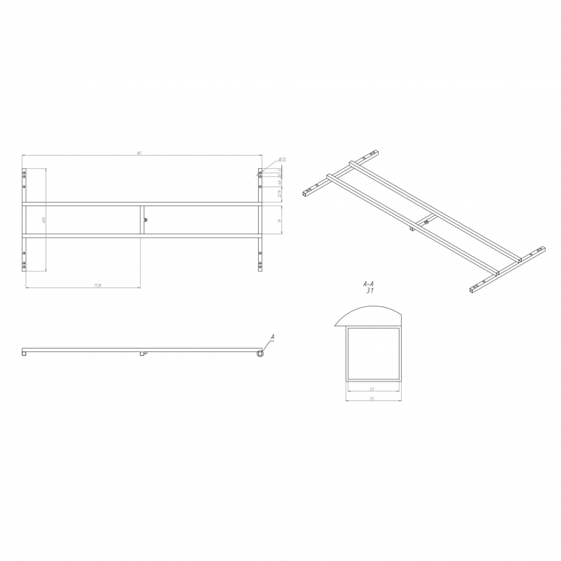 Eurolux Каркас 170х70 Sibaris
