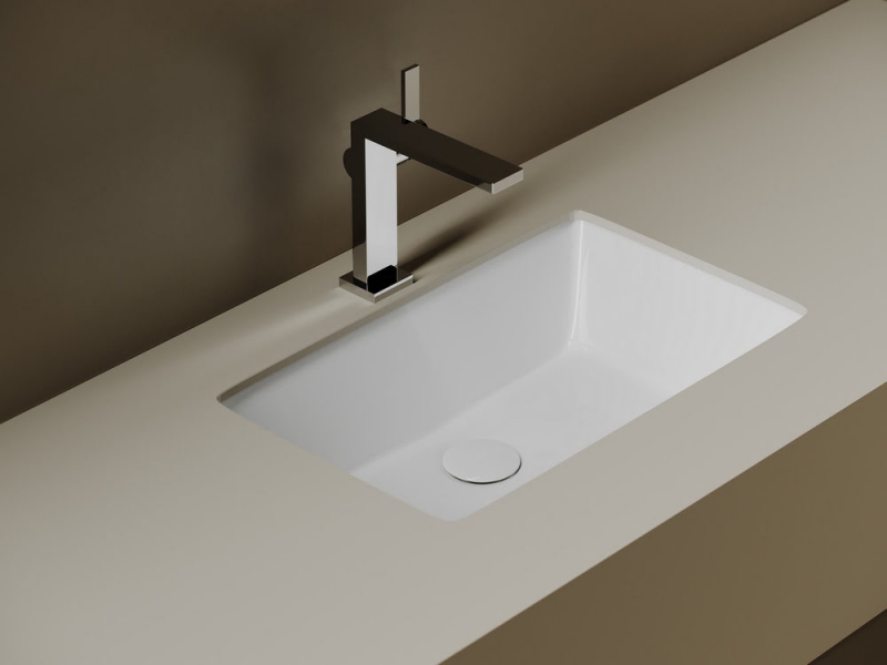 Умывальник 52,5*34,5*17,5 Era CeramicaNova встраиваемый под столешницу прямоугольный