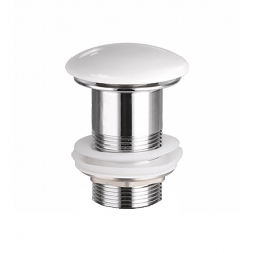 Донный клапан БЕЗ ПЕРЕЛИВА CeramicaNova  Белый