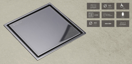 Точечный трап 2в1 Pestan Confluo Standard Plate 1 15x15 