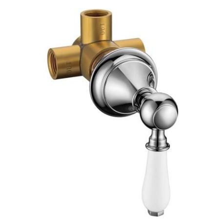 Дивертор встраиваемый, латунь