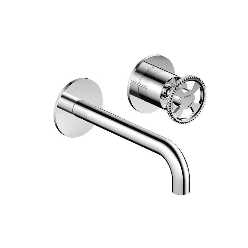 Однорычажный смеситель для раковины hotbath cobber@work, черный матовый в комплекте со встроенной частью