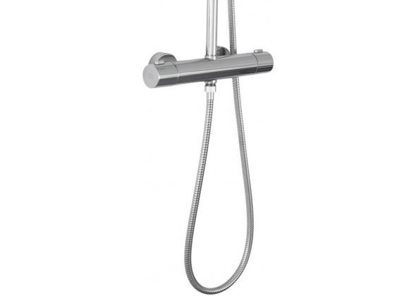 ДУШЕВАЯ КОЛОННА BIRILLO COLD TOUCH С ТЕРМОСТАТОМ И РУЧНОЙ ЛЕЙКОЙ, PAFFONI (хром)