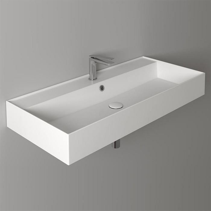 Simas Agile Раковина подвесная, с переливом, цвет: белый