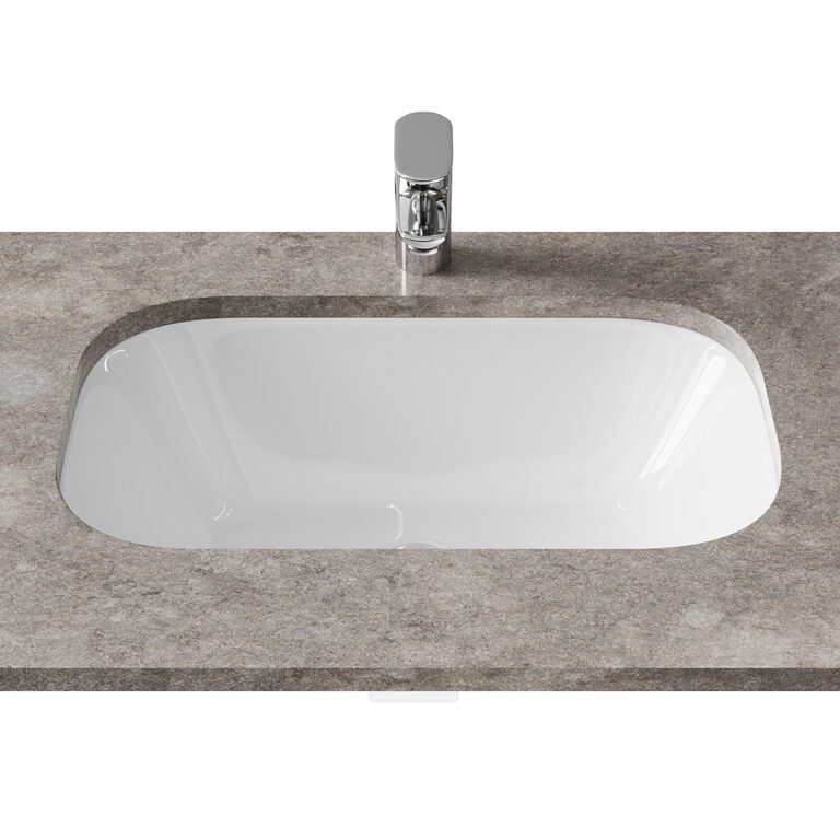 Умывальник встраиваемый Duravit D-Code  с переливом