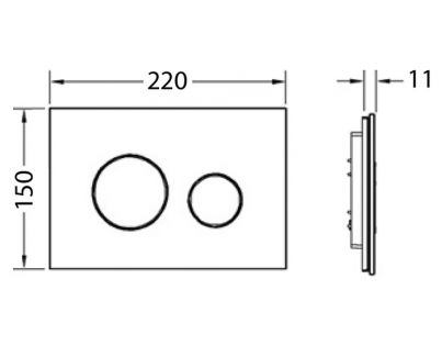 Кнопка смыва Tece Loop белое стекло