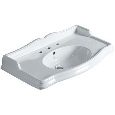 Раковина подвесная SIMAS Arcade 90x56 см, цвет белый, с металлическими кронштейнами