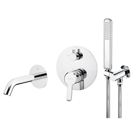 Deante Система скрытого монтажа для ванной круглая, хром