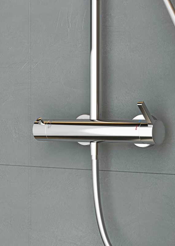 Teska Estella Mix Душевая колонна со смесителем для душа, хром