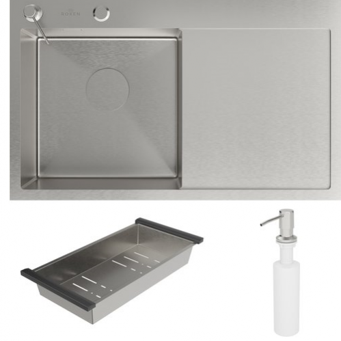 Кухонная мойка Roxen Vespa 78x48 сатин