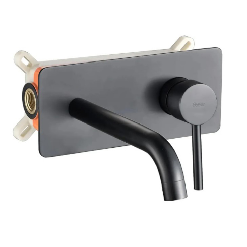Смеситель скрытого монтажа для умывальника Rea Viva черный