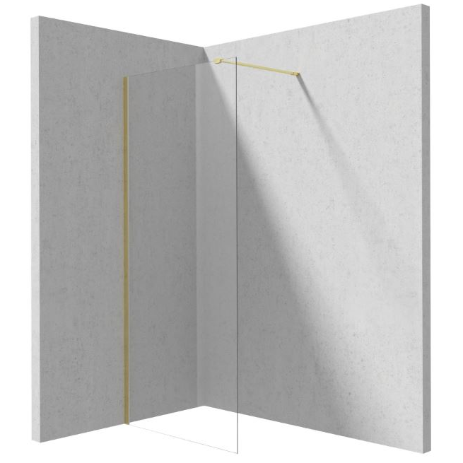 Душевое ограждение Deante walk-in, золото брашированное