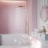 Шторка на ванну Radaway IDEA 6 BRUSHED LIGHT GOLD PNJ II 