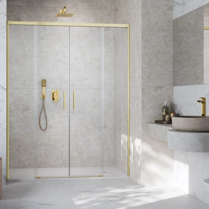 Душевая дверь Radaway IDEA 6 BRUSHED GOLD DWD