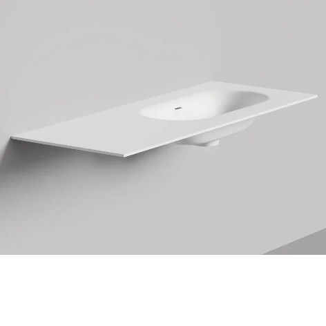 Раковина столешница Salini ONDA FLOW OVAL 72