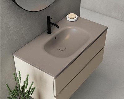 GLOBO РАКОВИНА ПОДВЕСНАЯ/ДЛЯ УСТАНОВКИ НА МЕБЕЛЬ, РАЗМЕР 96Х51 СМ, ЦВЕТ BI (BIANCO)