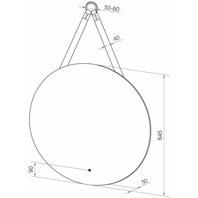 Зеркало Континент Best LED 65