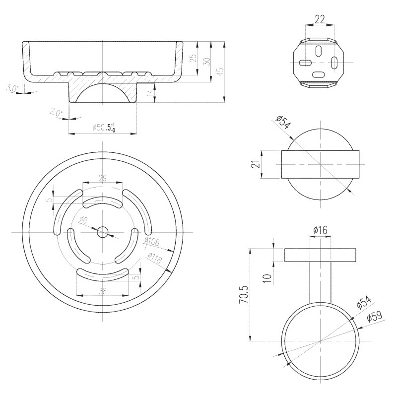 МЫЛЬНИЦА VILLEROY&BOCH ELEMENTS TENDER, хром