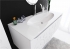 "Elegance" тумба с умывальником Elegance  1000 подвесная, две части, цвет белый