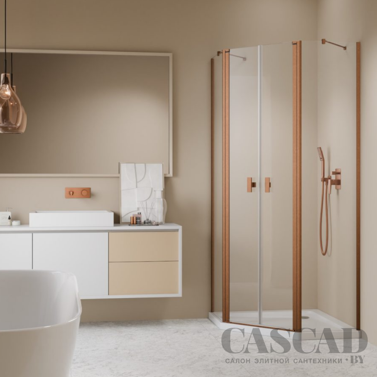 Душевой уголок Radaway NES 6 BRUSHED COPPER PTD