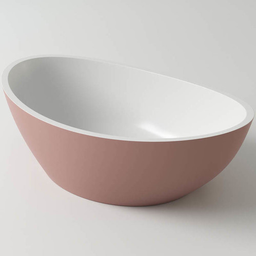 Раковина Holbi Europe, 55x34, из Solid Surface (white/pink)