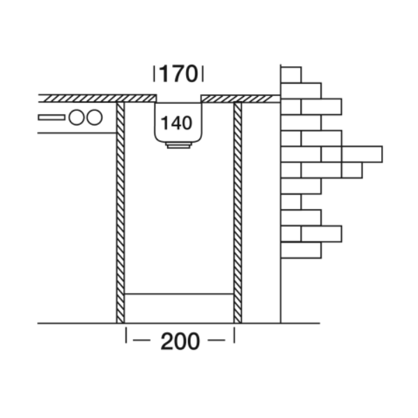 МОЙКА КУХОННАЯ KROMEVYE 30*17